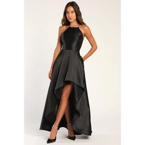 Lulus Broadway Show Black High-low Gown - Size S